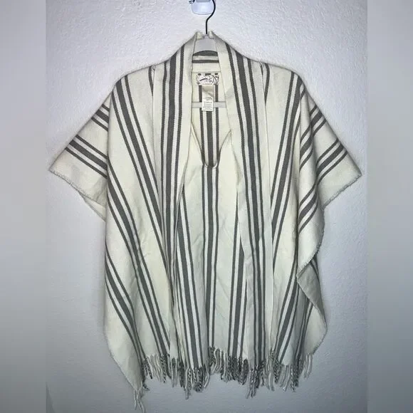 Free People Mountain Top Striped Poncho - Picture 5 of 8